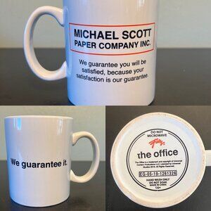 The Office TV Show MICHAEL SCOTT PAPER COMPANY Dunder Mifflin Mug ~ Steve Carell